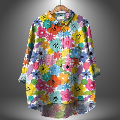 Virginia | Artisan Floral Shirt for Women