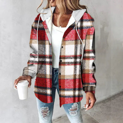 Jemima™ | Women's Buttoned Check Jacket