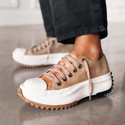 Elisa™ - Platform Sneakers Made of Leather