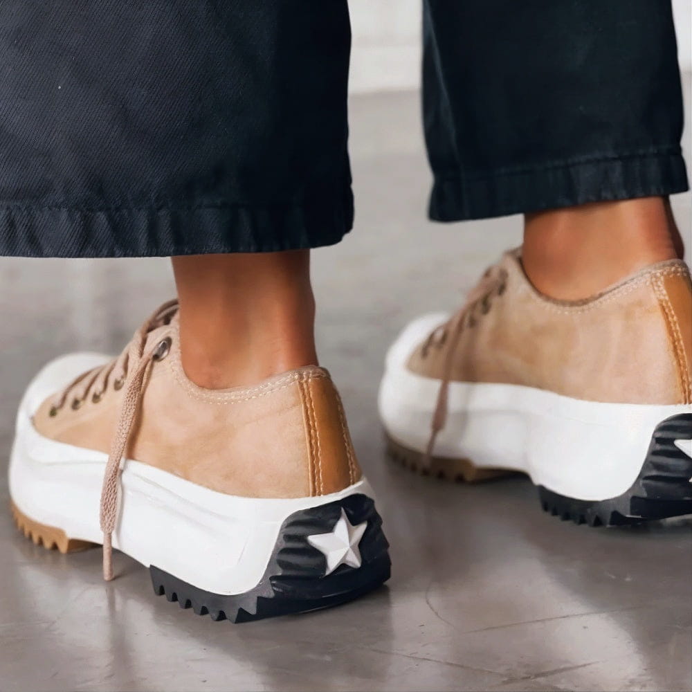 Elisa™ - Platform Sneakers Made of Leather