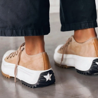 Elisa™ - Platform Sneakers Made of Leather