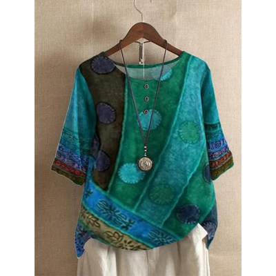 Valarie - Colourful Bohemian Top