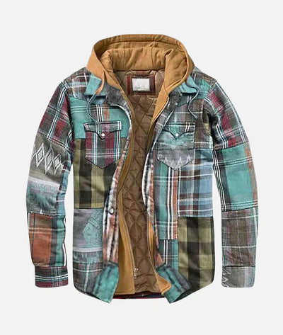 Andrea™ | Stylish Patchwork Check Jacket