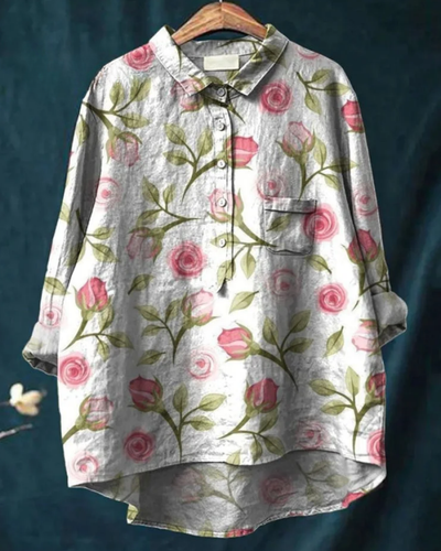 Jenny | Stylish Floral Button-Up Shirt