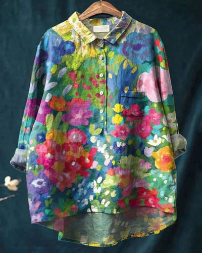 Jenny | Stylish Floral Button-Up Shirt