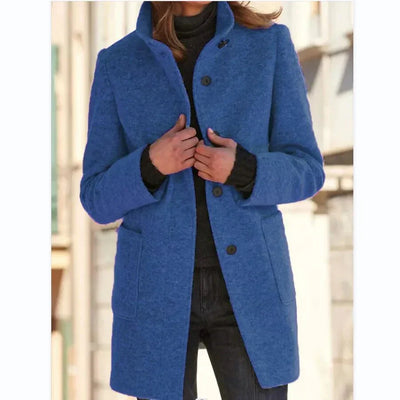 Bronte Coat with Button Closure for Women