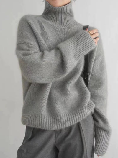 Isabella - High Neck Cashmere Sweater