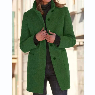 Bronte Coat with Button Closure for Women