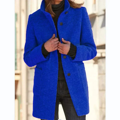 Bronte Coat with Button Closure for Women
