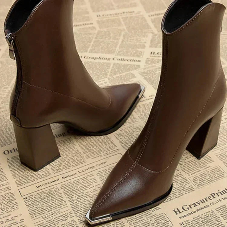 Lexi™ | Comfortable Leather Ankle Boots for Women