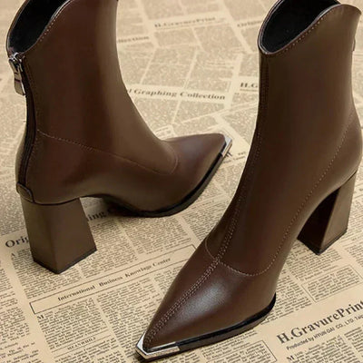 Lexi™ | Comfortable Leather Ankle Boots for Women