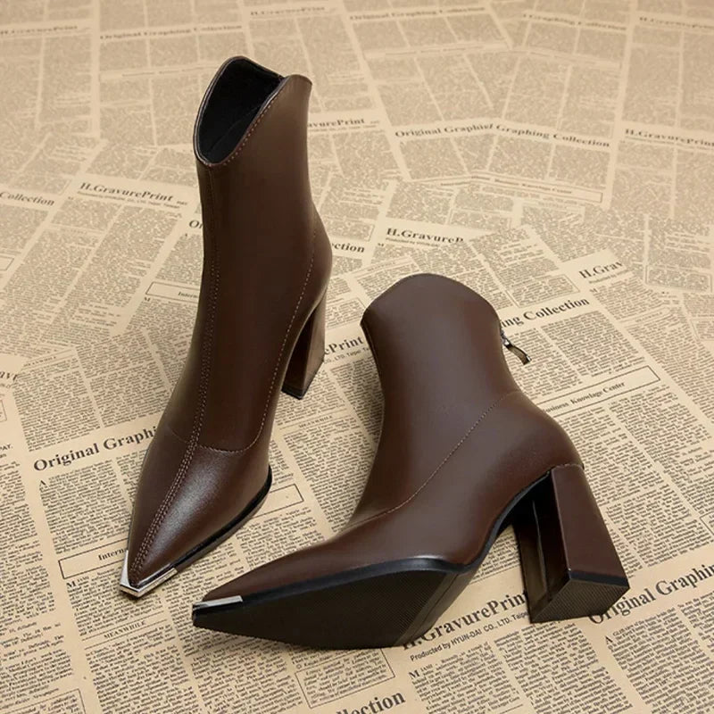 Lexi™ | Comfortable Leather Ankle Boots for Women
