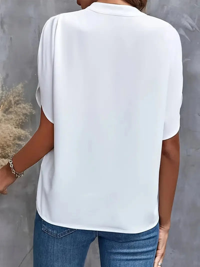 Bettina | Stylish V-Neck Flowing Blouse