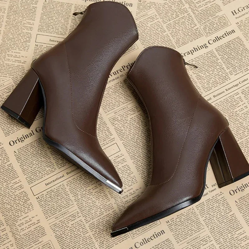 Lexi™ | Comfortable Leather Ankle Boots for Women