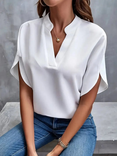 Bettina | Stylish V-Neck Flowing Blouse