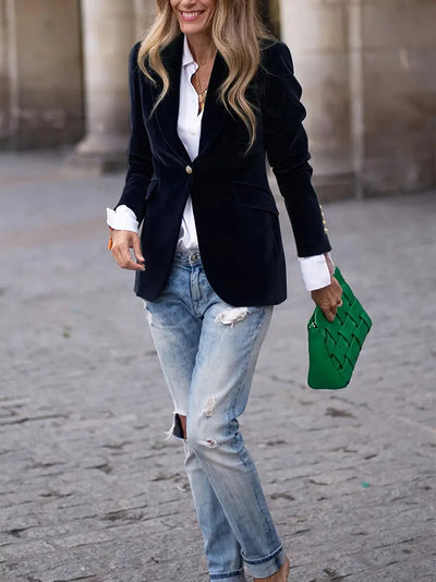 JULISSA | ELEGANT VELVET BLAZER