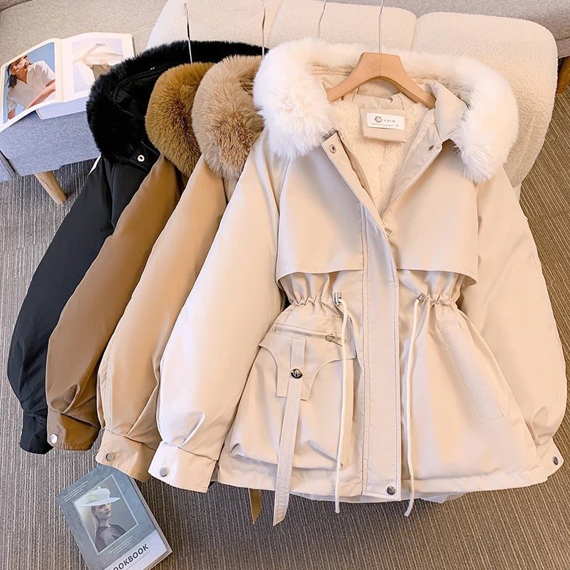 Amity™ | Elegant Winter Down Jacket with Fur