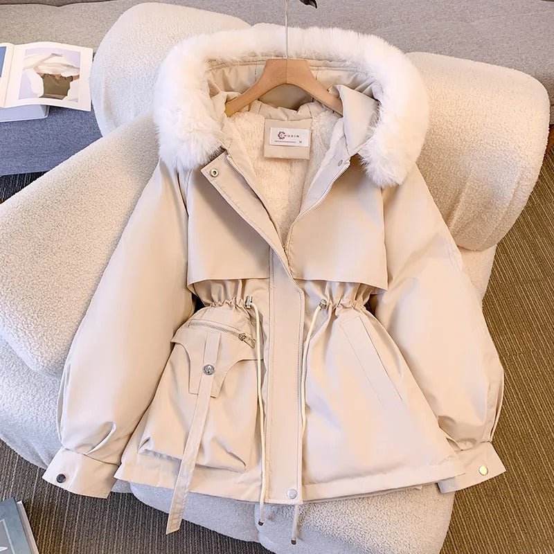 Amity™ | Elegant Winter Down Jacket with Fur