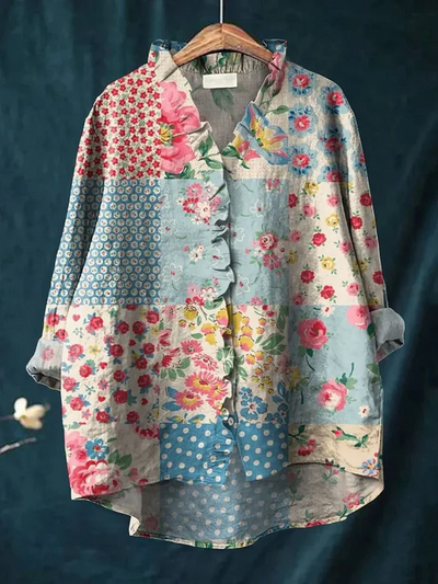 Jenny | Stylish Floral Button-Up Shirt