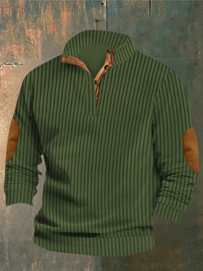 COOPER - RIPPED SWEATER WITH HIGH COLLAR