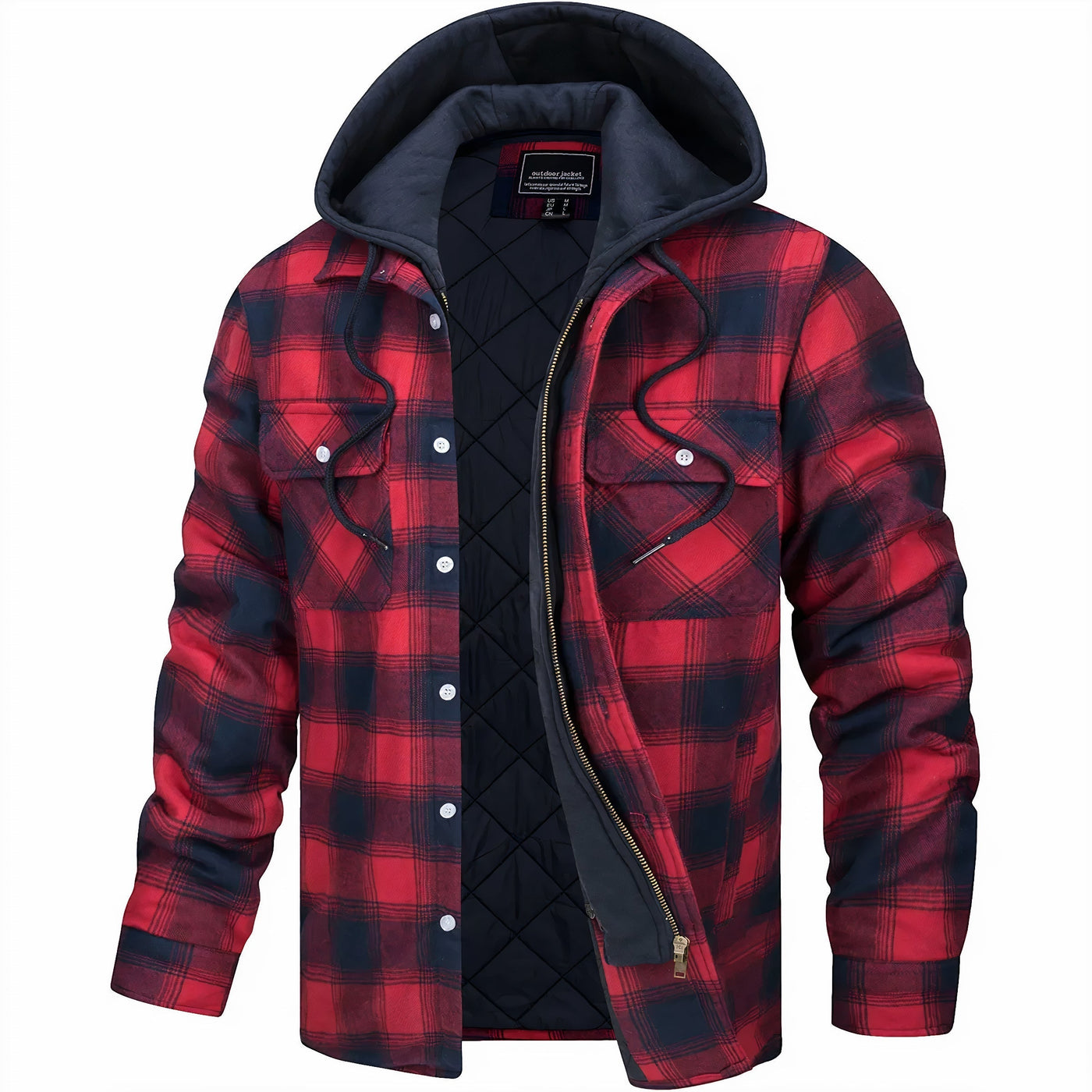 Declan | Checked Jacket with Zip
