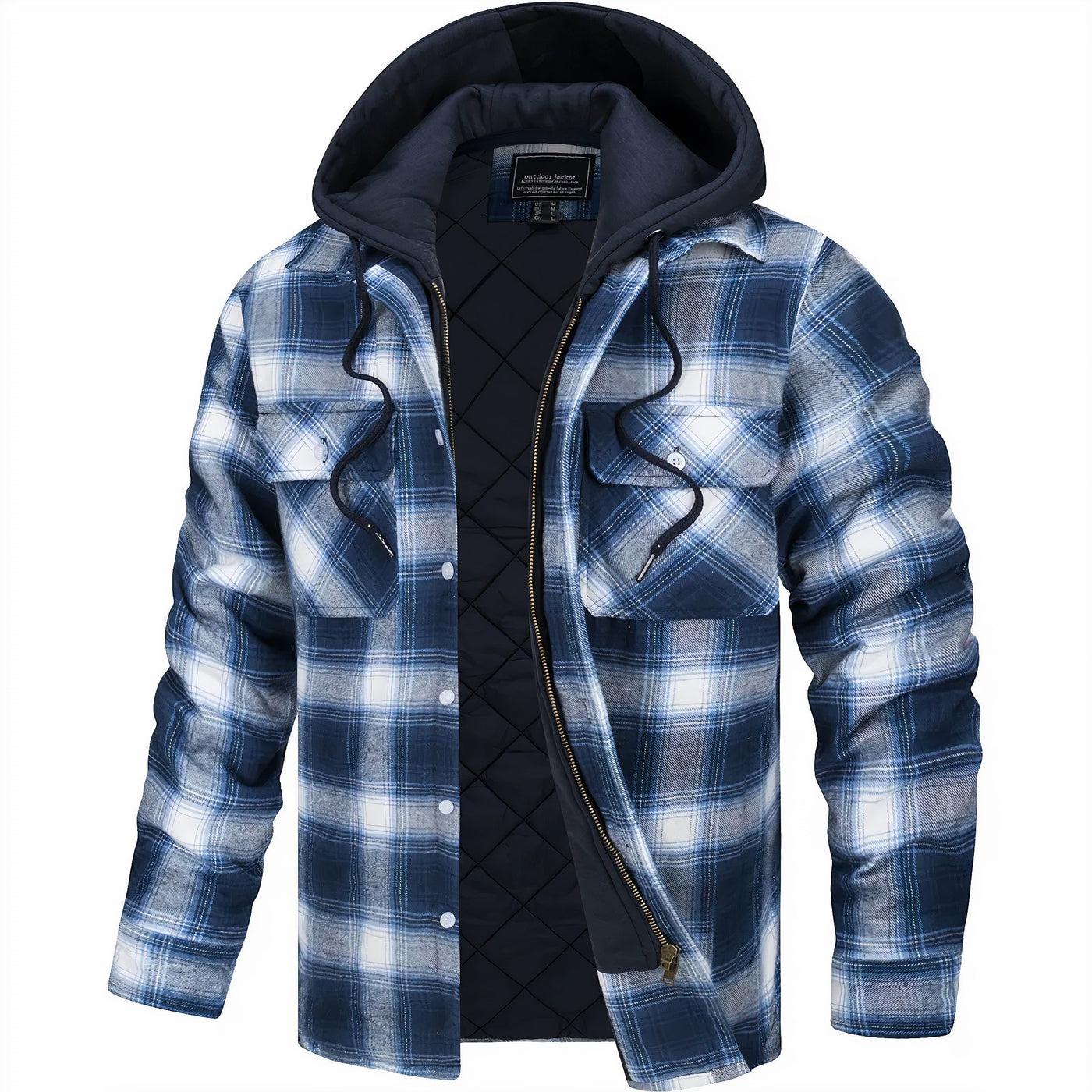 Declan | Checked Jacket with Zip