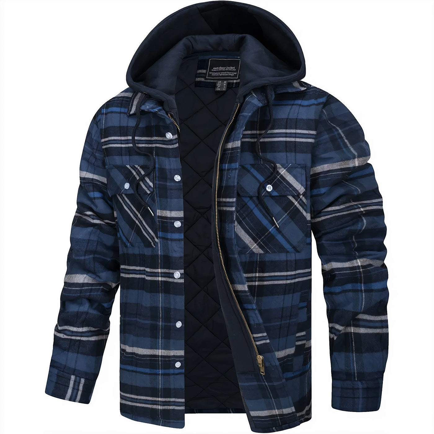 Declan | Checked Jacket with Zip